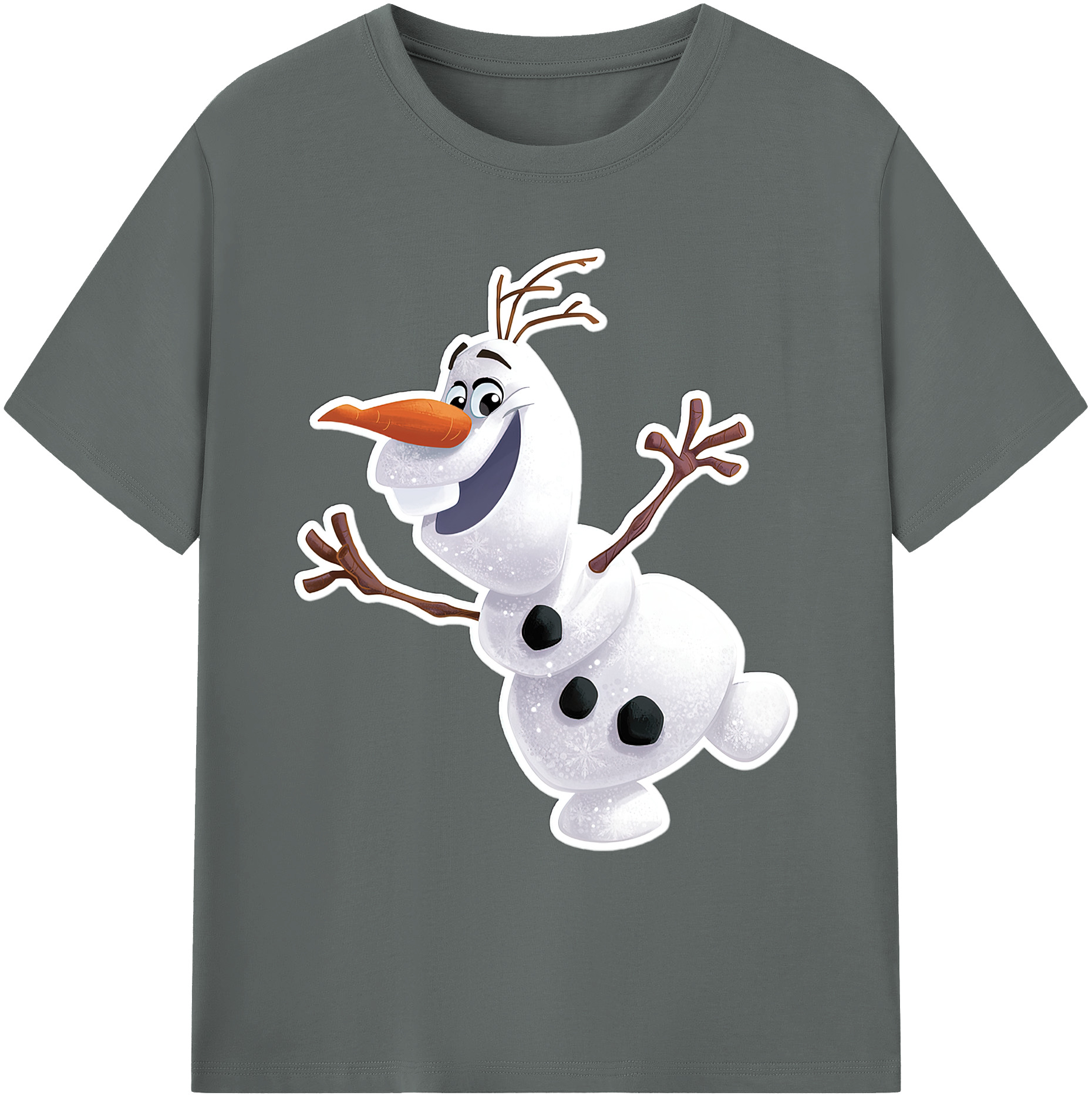 （画像用） アナと雪の女王 アンナ エルサ Frozen Anna Elsa 綿100％ メンズ半袖Tシャツ｜肌触りやわらか＆通気性